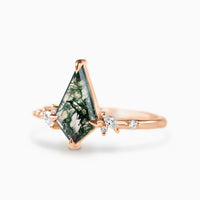 Mikaela Ring (Moss Agate)