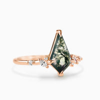 Mikaela Ring (Moss Agate)