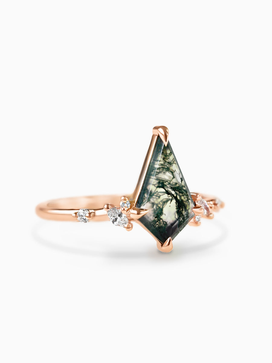 Mikaela Ring (Moss Agate)