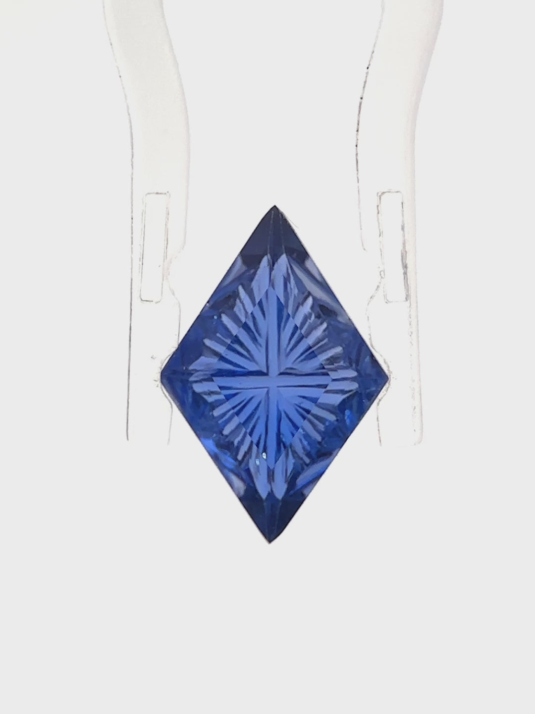 kite double lab sapphire loose gemstone designer cut fantasy cut