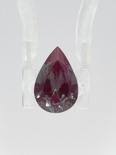 pear full cut alexandrite loose gemstone teal color