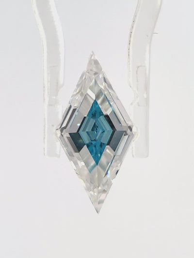 Double kite white and blue lab diamond loose gemstone