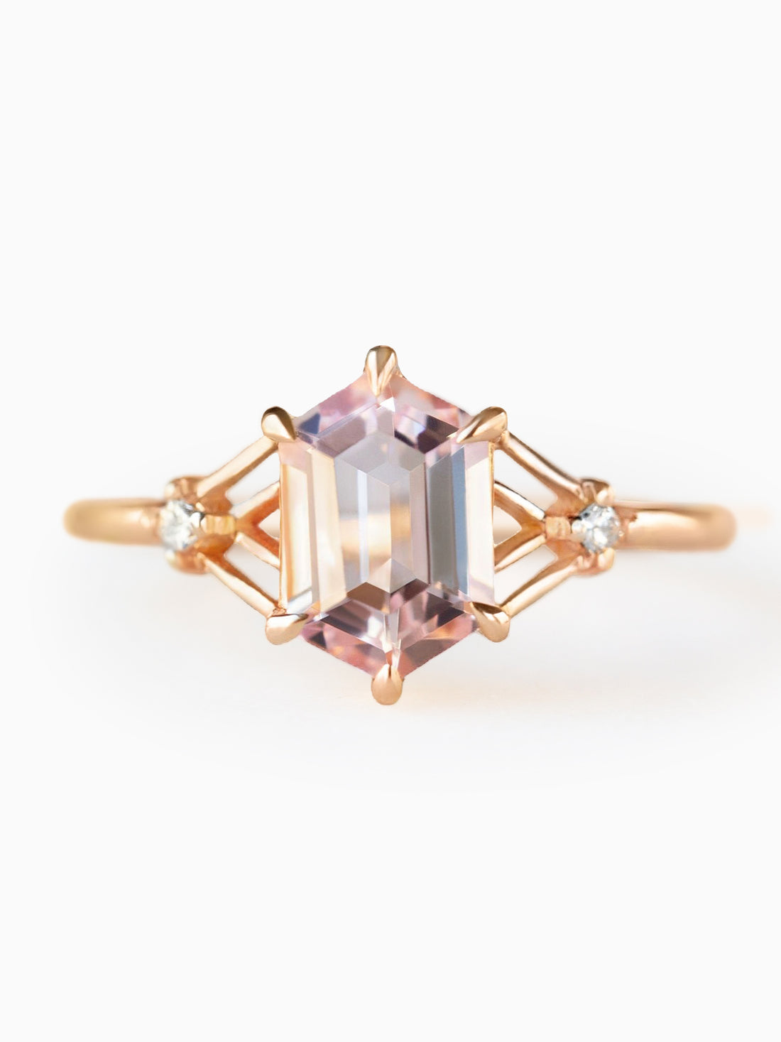 Princess Tracery Ring (Morganite)