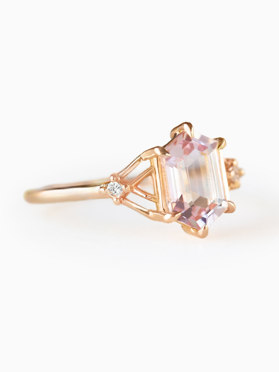 Princess Tracery Ring (Morganite)