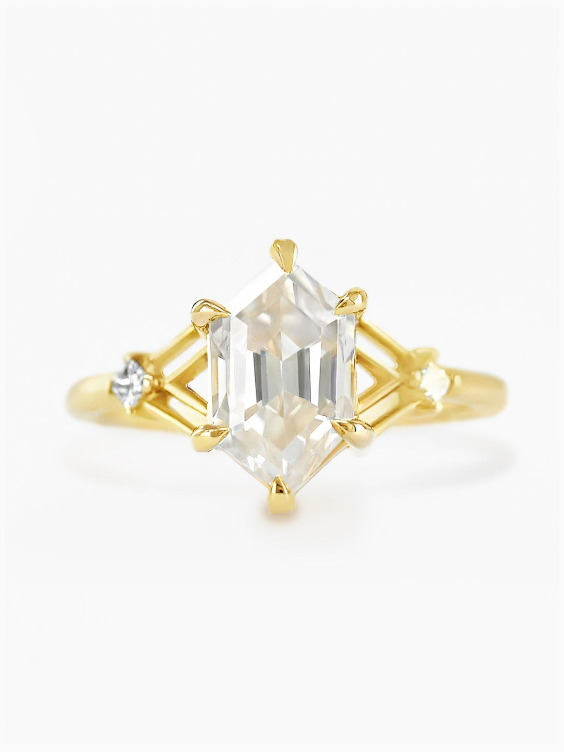 Princess Tracery Ring (Moissanite)