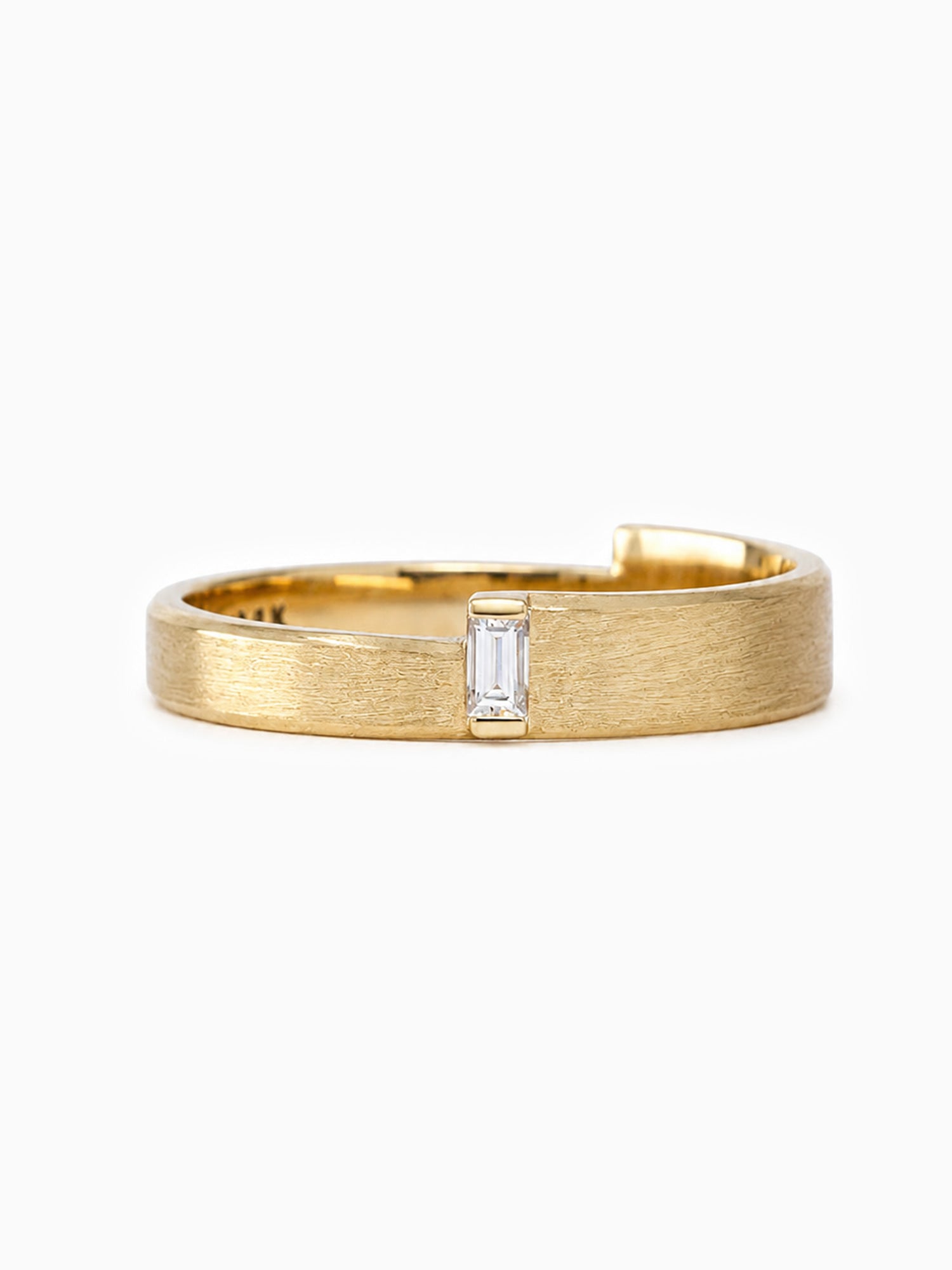 dainty fine jewelry baguette diamond statement ring