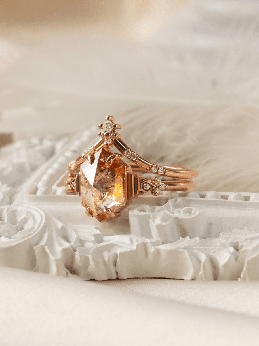 [Ready - to - Ship] Alice Ring & Keira Band (Rose Salt And Pepper) - HIDDENSPACE
