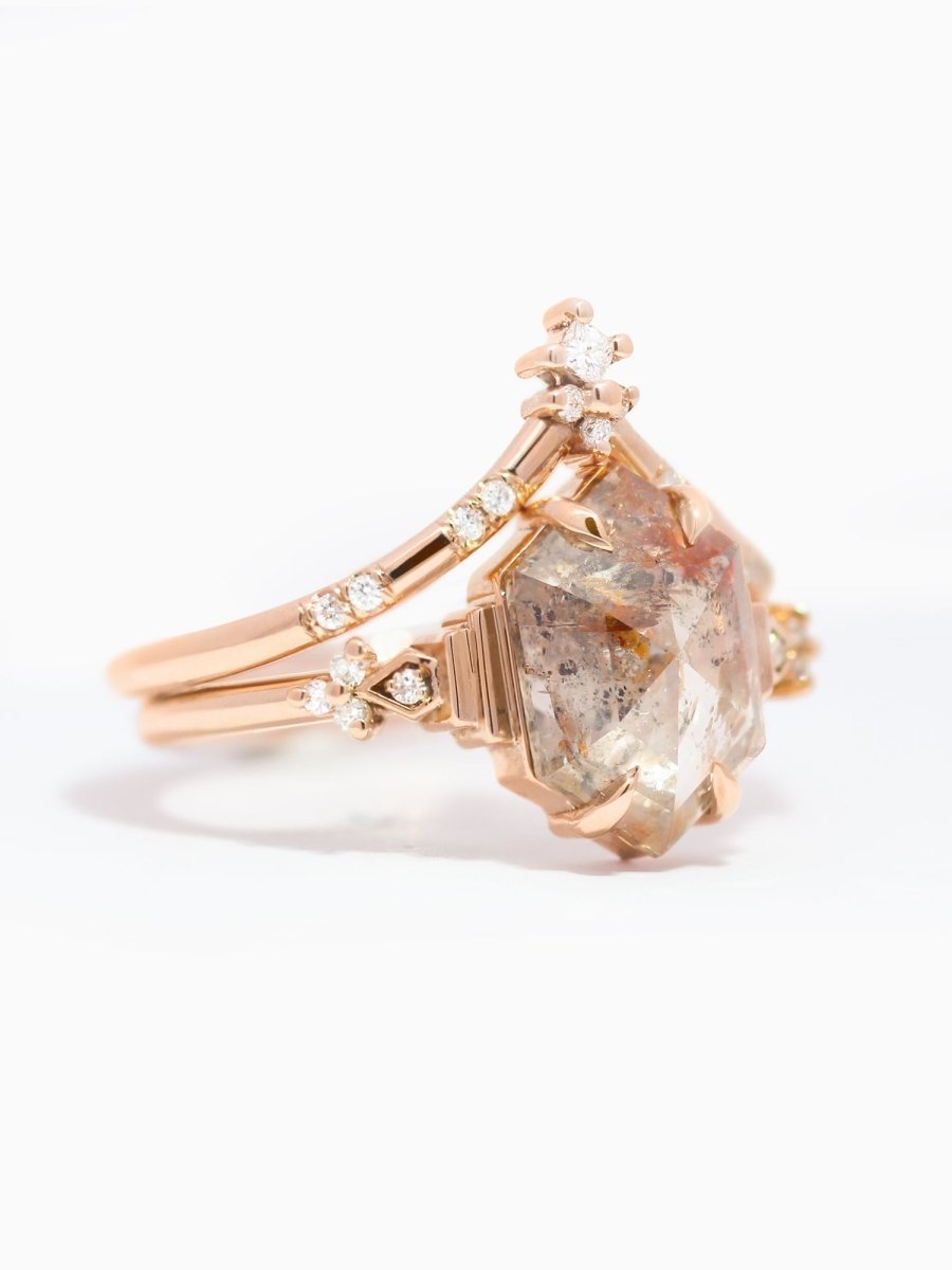 [Ready - to - Ship] Alice Ring & Keira Band (Rose Salt And Pepper) - HIDDENSPACE