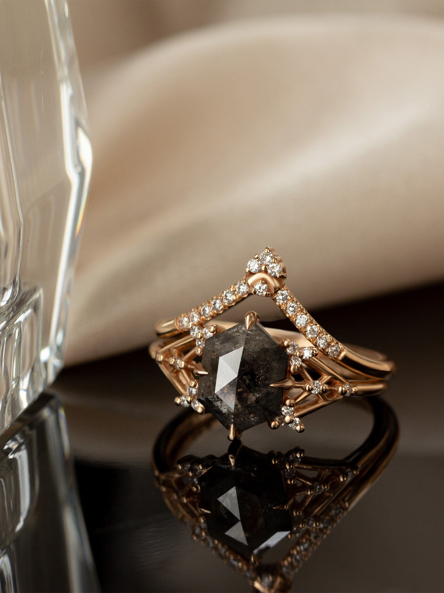 Star Band diamond fine jewelry matching band
