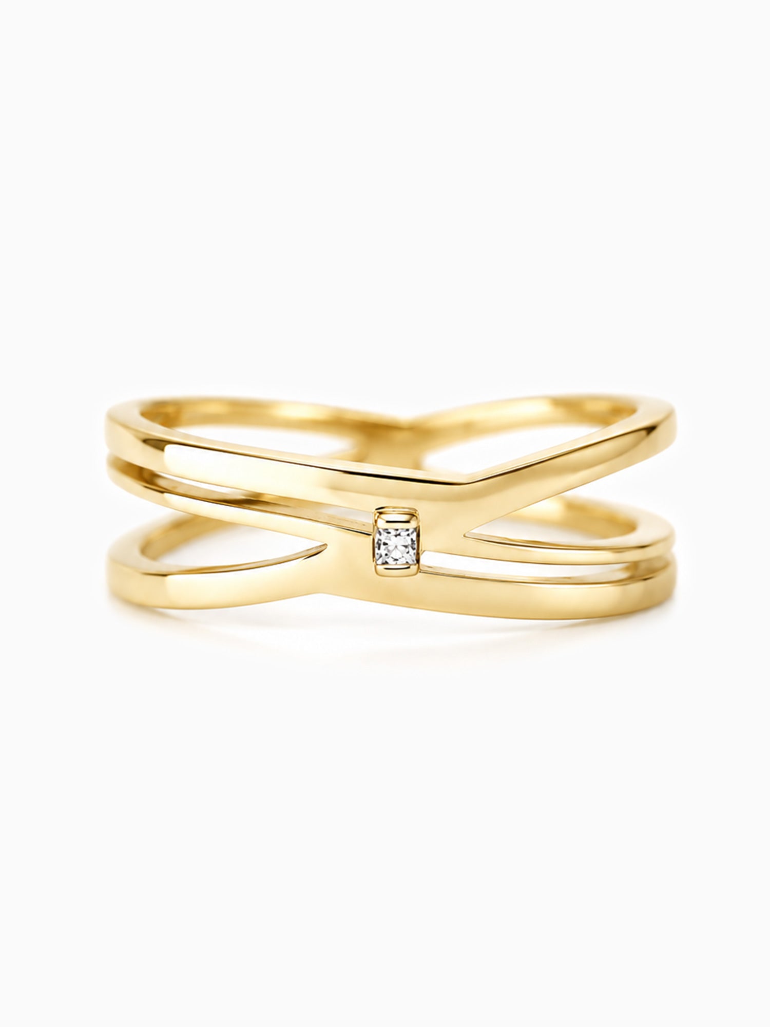Fine jewelry simple diamond daily ring