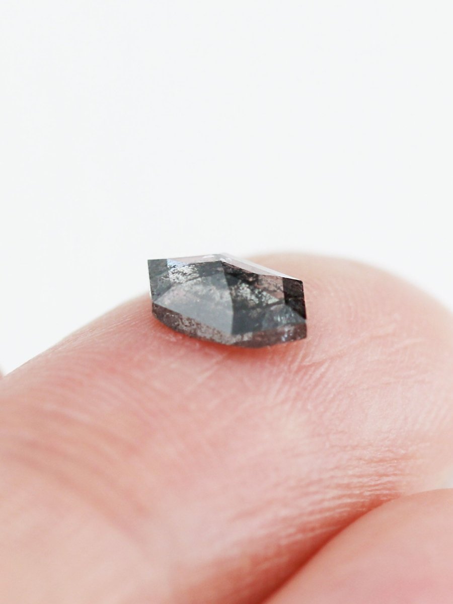 0.66CT Salt and Pepper Hexagon Inventory SKU SPHEX-15