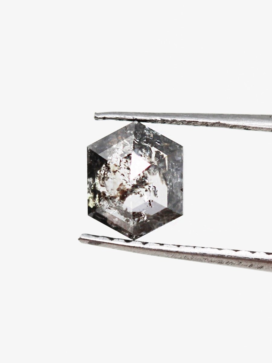 0,68 ct Salz und Pfeffer Hexagon Inventory SKU SPHEX-16