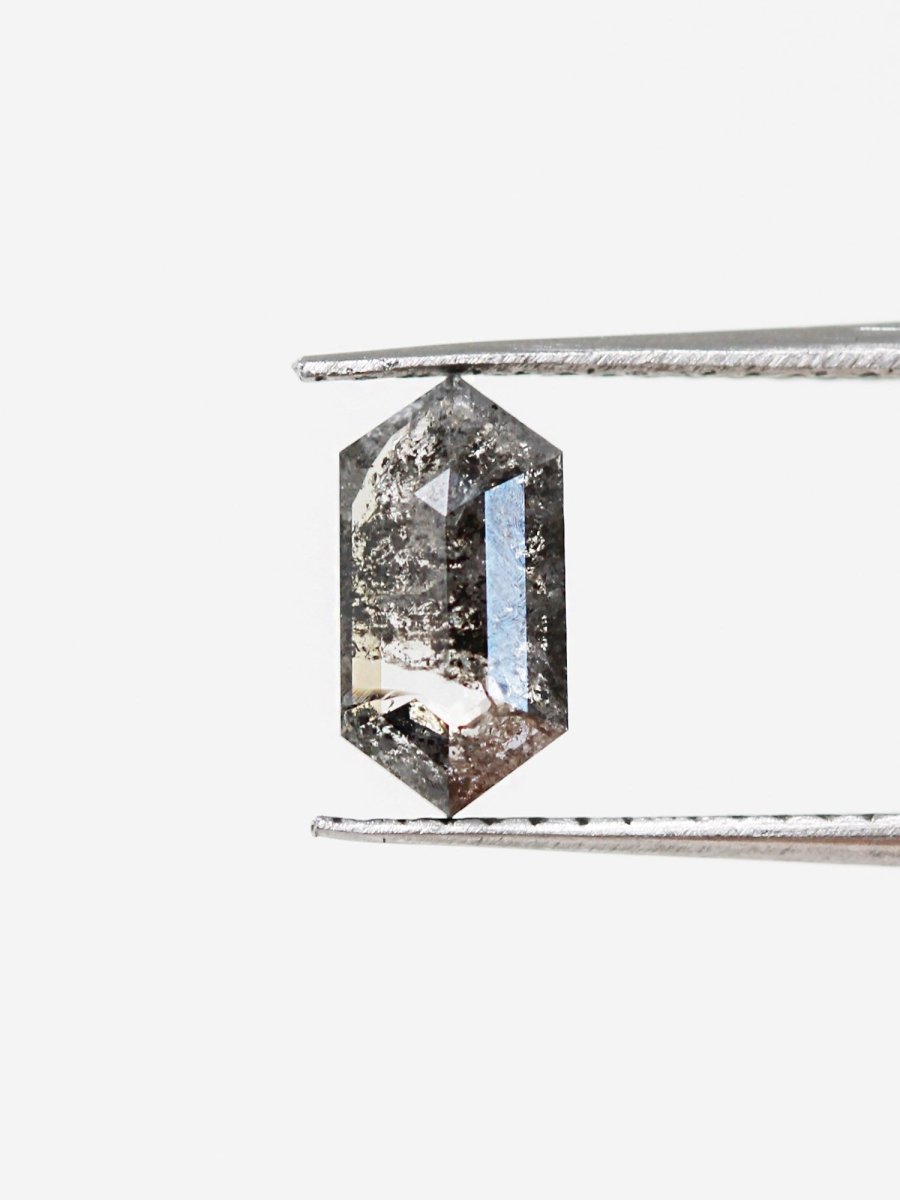 0.90CT Salt and Pepper Hexagon Inventory SKU SPHEX-21