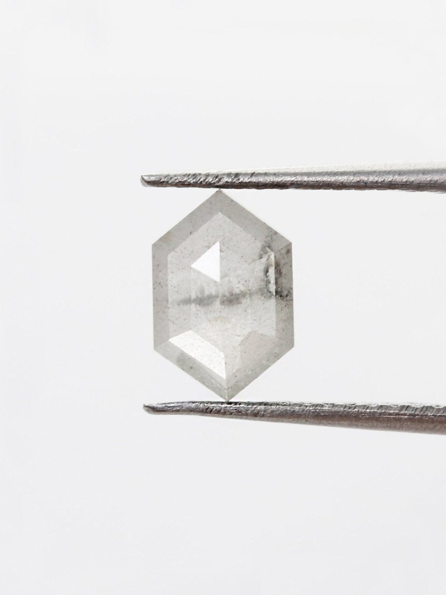 0.91CT Salt and Pepper Hexagon Inventory SKU SPHEX-39