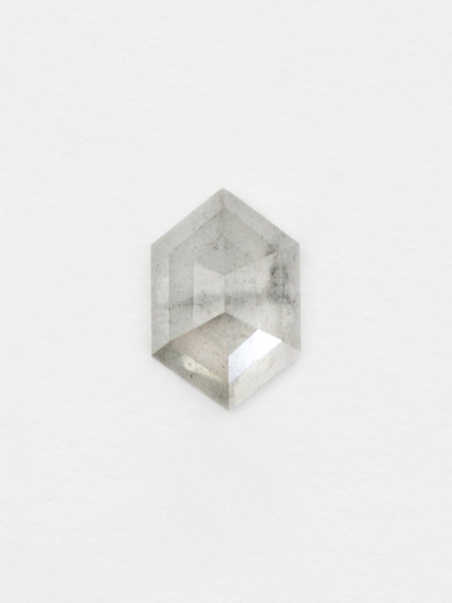 0.91CT Salt and Pepper Hexagon Inventory SKU SPHEX-39