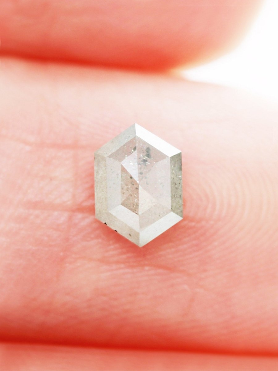 0.93CT Salt and Pepper Hexagon Inventory SKU SPHEX-40
