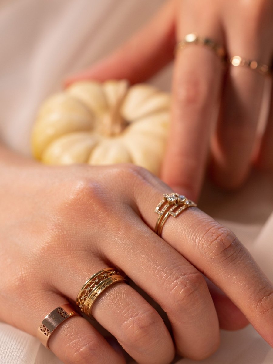 [10% OFF] Stacking Ring Set - Set of 2