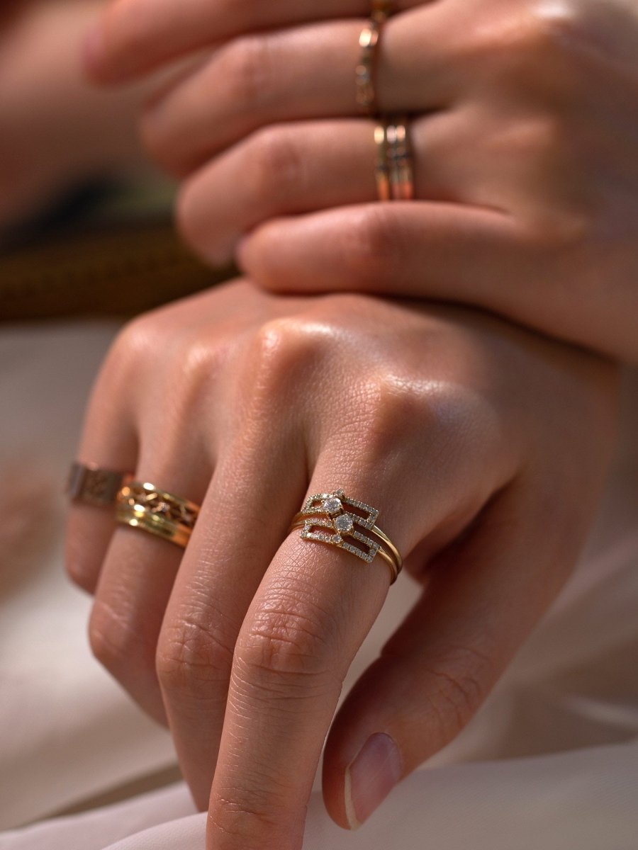 [10% OFF] Stacking Ring Set - Set of 2