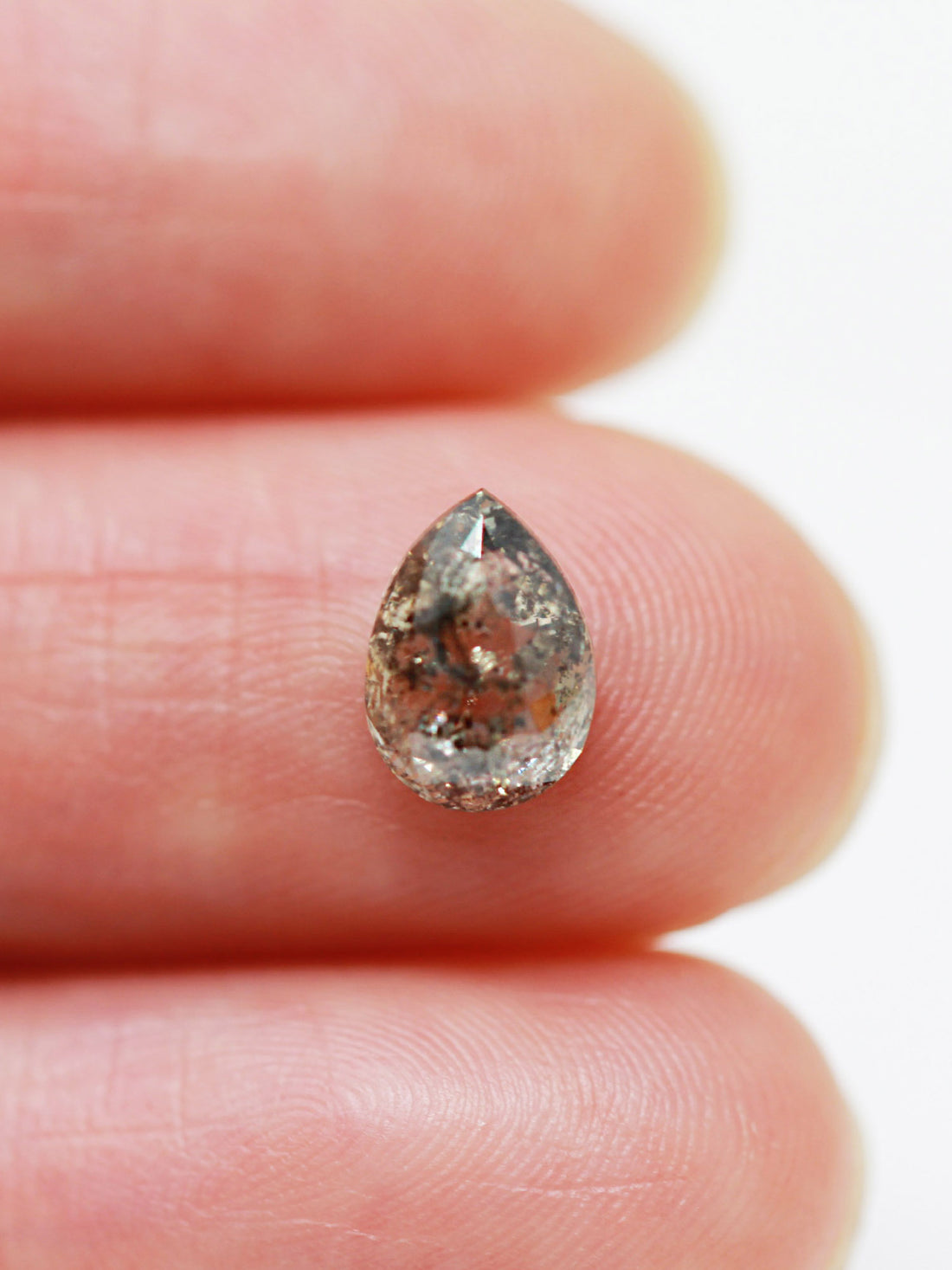 1.53CT Salt and Pepper Pear Inventory SKU SPPEAR-03