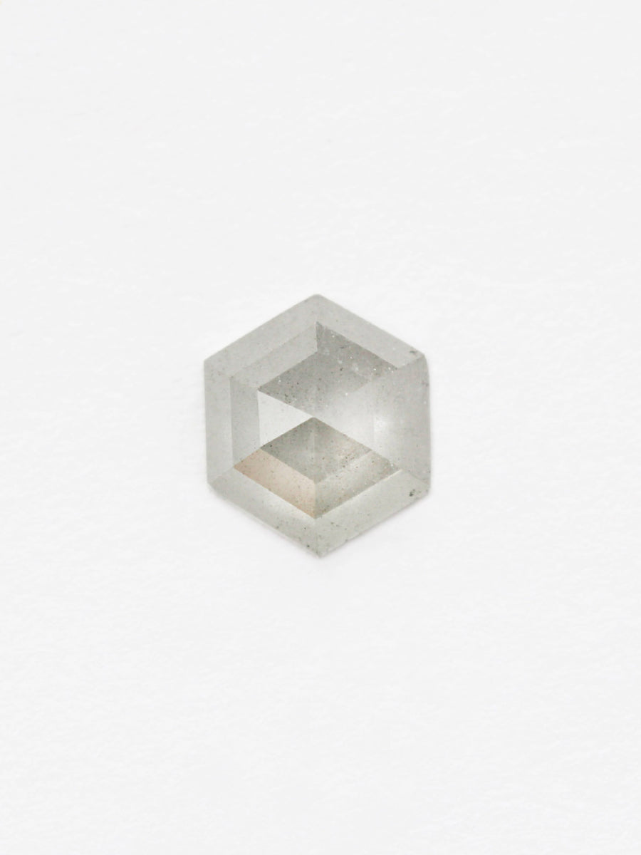 1.00CT Salt and Pepper Hexagon Inventory SKU SPHEX-52