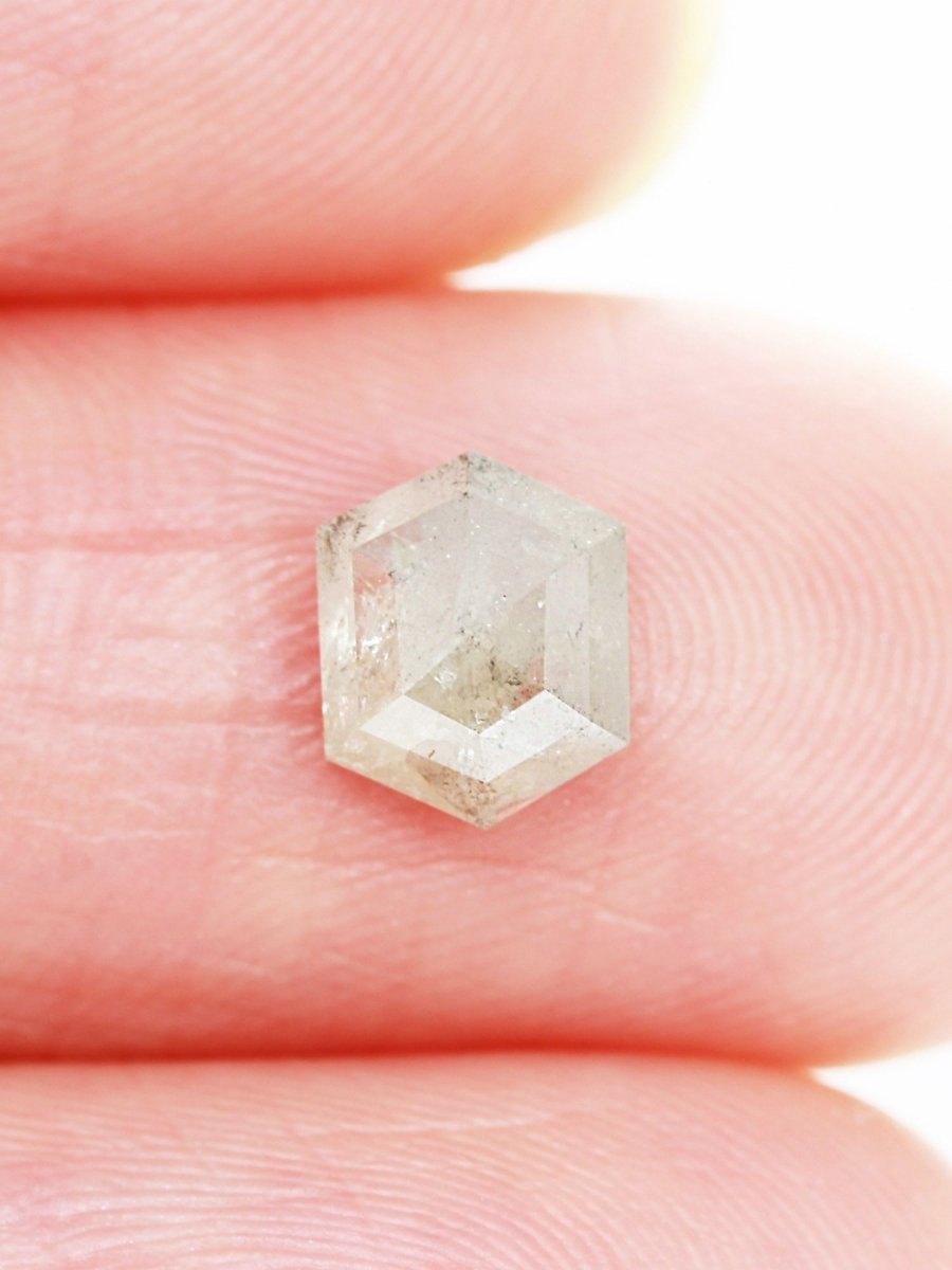 1.14CT Salt and Pepper Hexagon Inventory SKU SPHEX-36