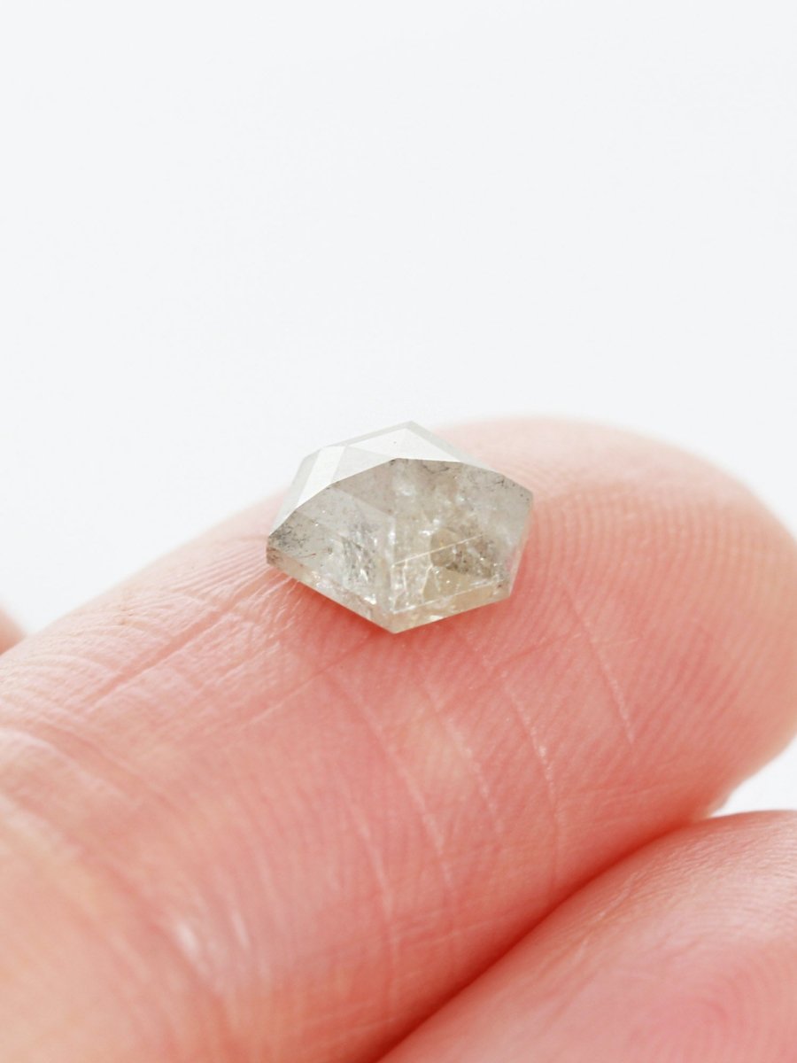 1.14CT Salt and Pepper Hexagon Inventory SKU SPHEX-36