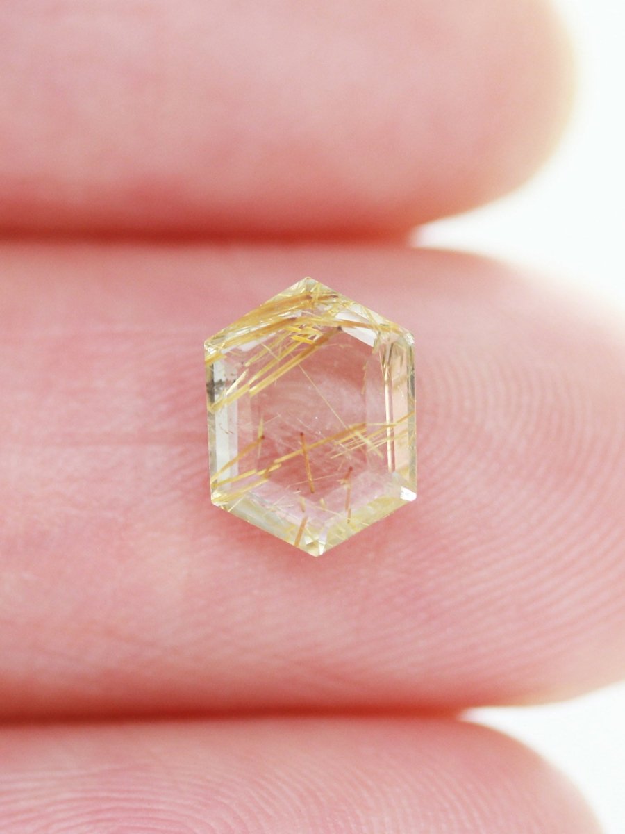1.16CT Rutilated Quartz Inventory SKU RQHEX-04