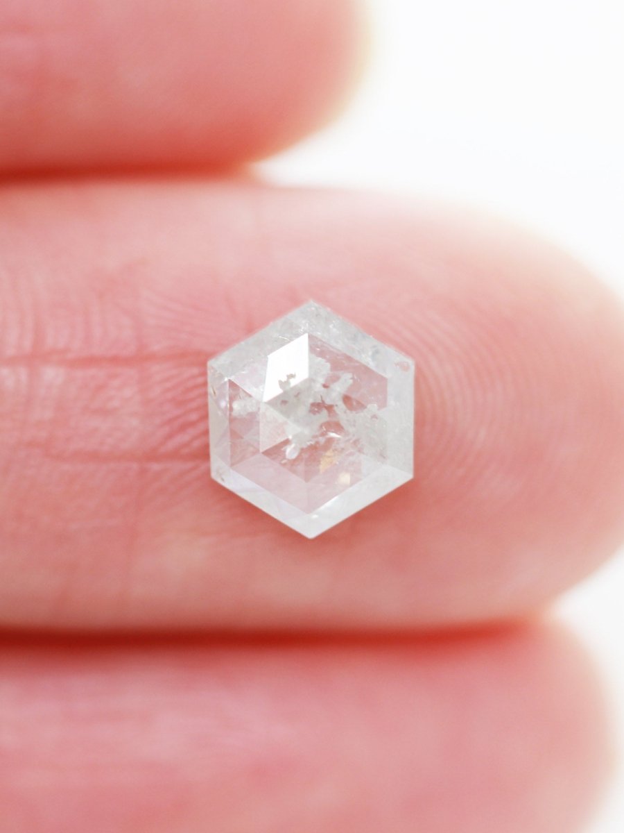 1.24CT Premium Salt and Pepper Hexagon Inventory SKU SPHEX-102