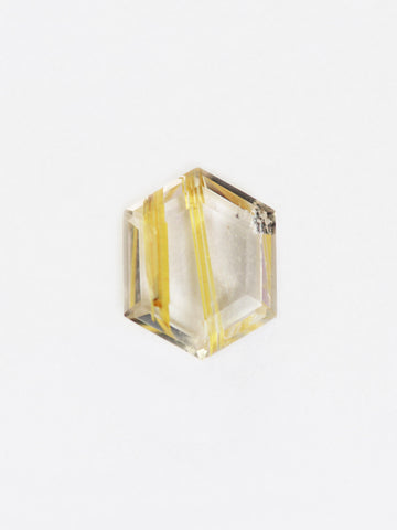 1.93CT Rutilated Quartz Inventory SKU RQHEX-12