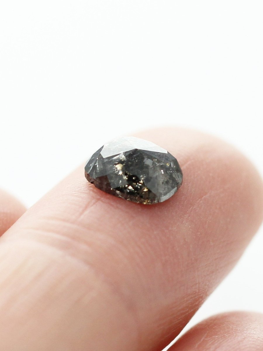 1.32CT Salt and Pepper Cushion Inventory SKU SPCUSHION-02