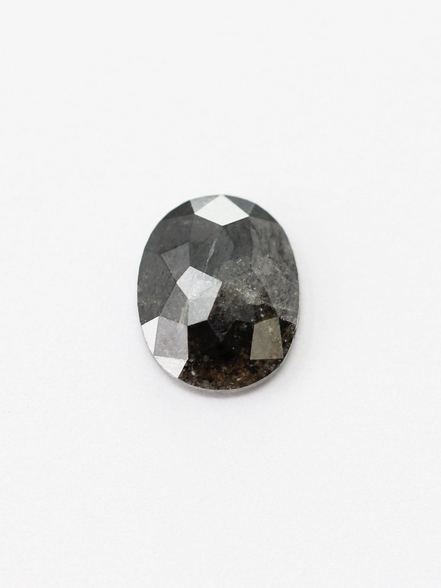 1,36 ct Salz- und Pfeffer-Oval-Inventar SKU SPOVAL-04