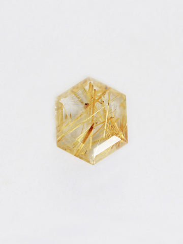 1.91CT Rutilated Quartz Inventory SKU RQHEX-13