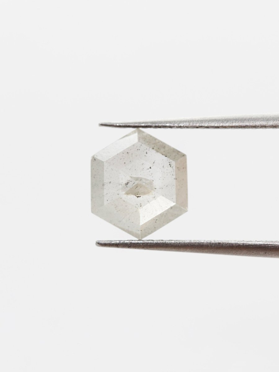1.61CT Salt and Pepper Hexagon Inventory SKU SPHEX-35