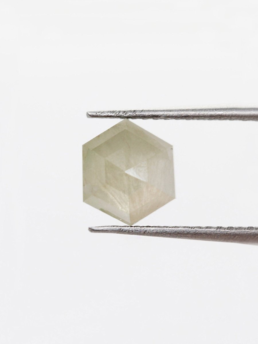 1.65CT Salt and Pepper Hexagon Inventory SKU SPHEX-44