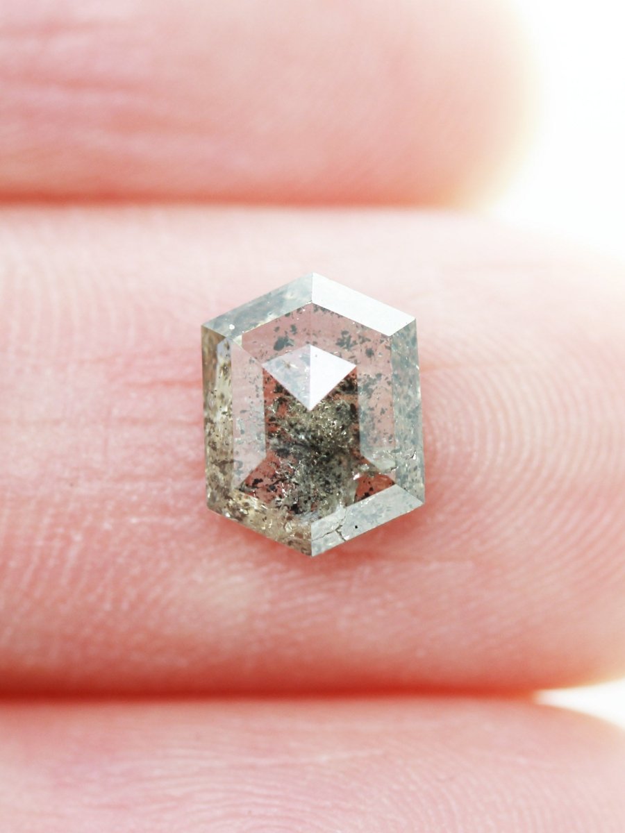 1,90 CT Salz- und Pfeffer-Sechskant-Inventar SKU SPHEX-04