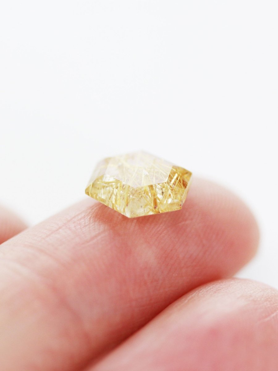1.91CT Rutilated Quartz Inventory SKU RQHEX-13