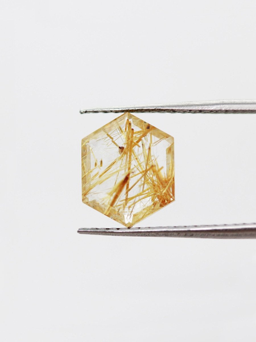 1.91CT Rutilated Quartz Inventory SKU RQHEX-13