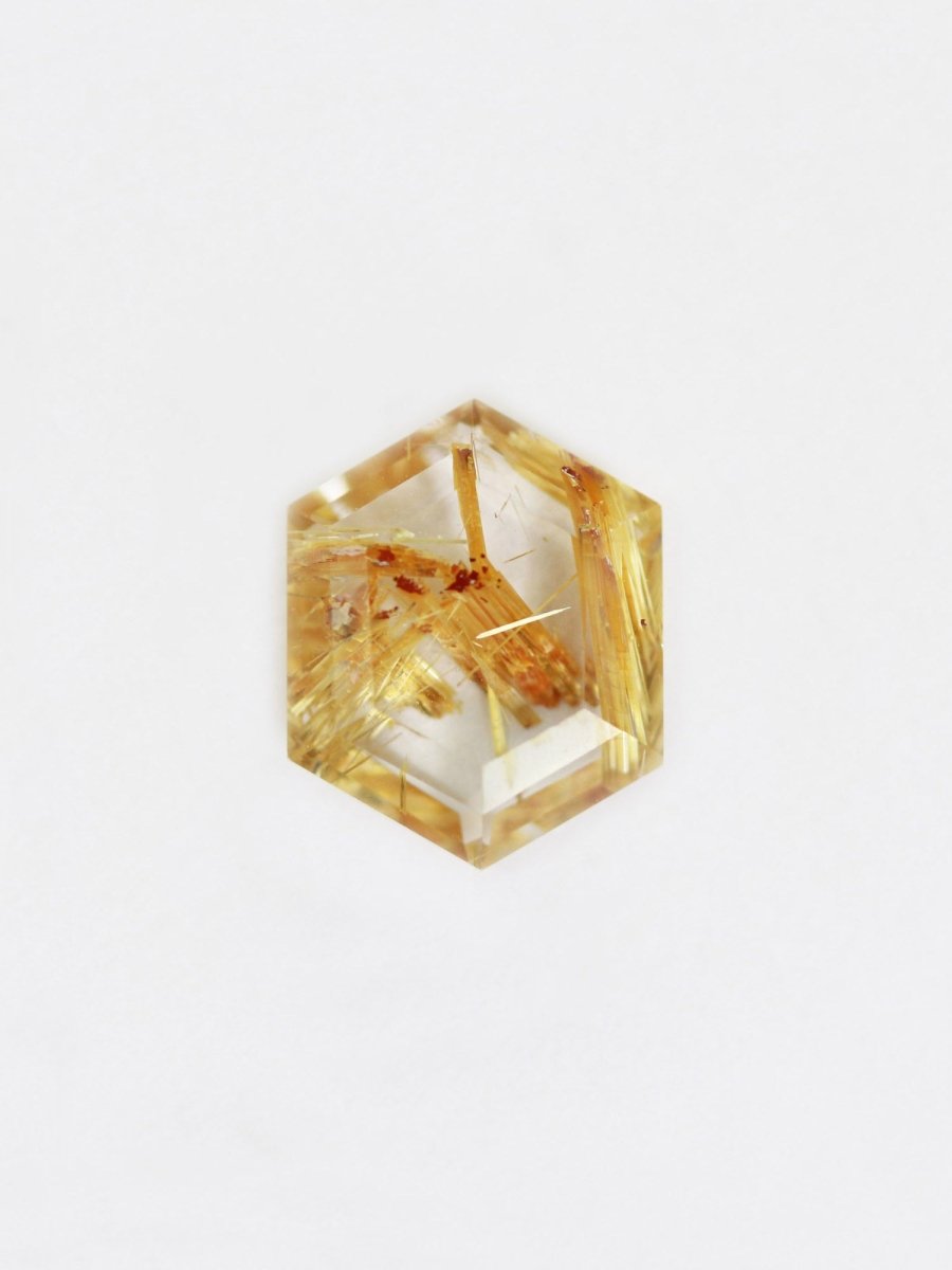 1.94CT Rutilated Quartz Inventory SKU RQHEX-11