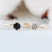 Spinel Hexagon Ring