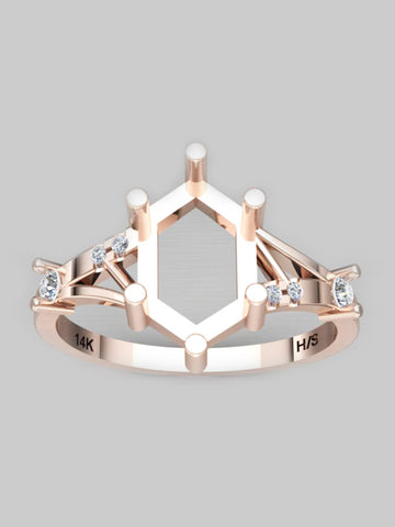 H/S Oblique Line Ring