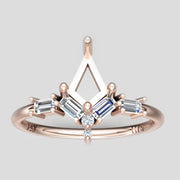 H/S Diamond Water Drop Ring