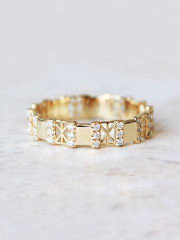 Snowflake Eternity Band