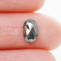 0.91CT Salt and Pepper Oval Inventory SKU SPOVAL-02