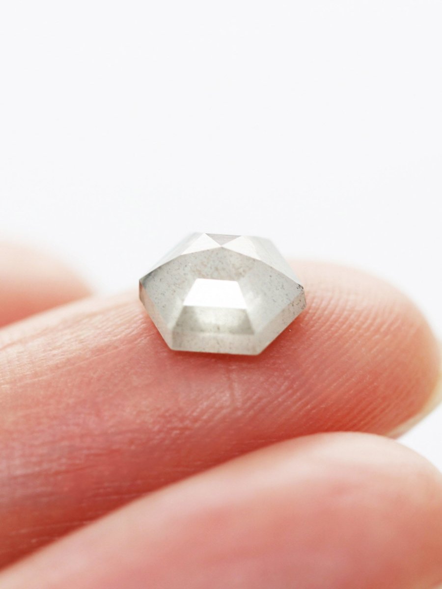 2.03CT Salt and Pepper Hexagon Inventory SKU SPHEX-79