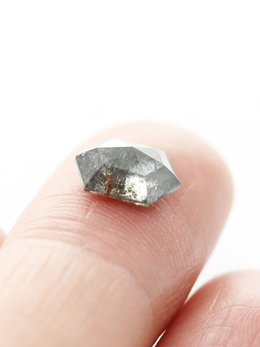 2.04CT Salt and Pepper Hexagon Inventory SKU SPHEX-31