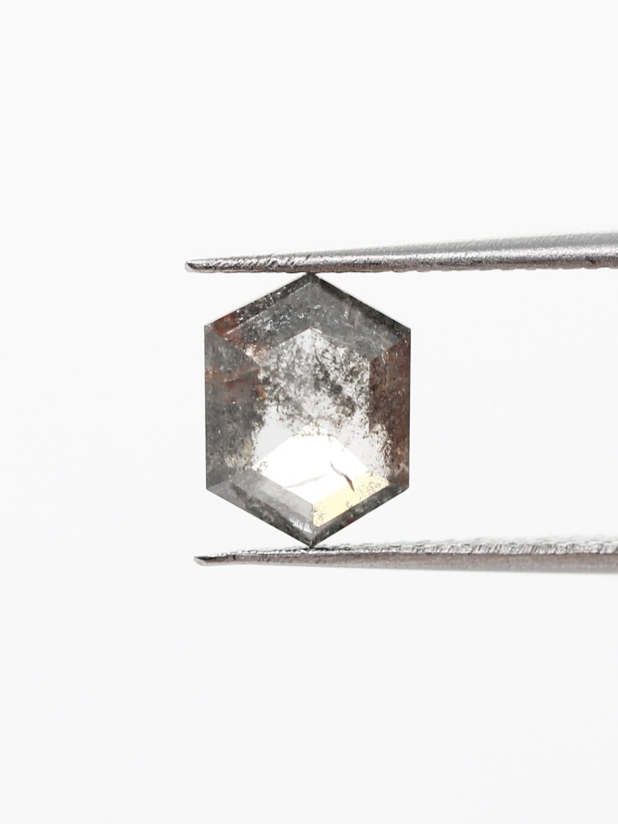 2.04CT Salt and Pepper Hexagon Inventory SKU SPHEX-31