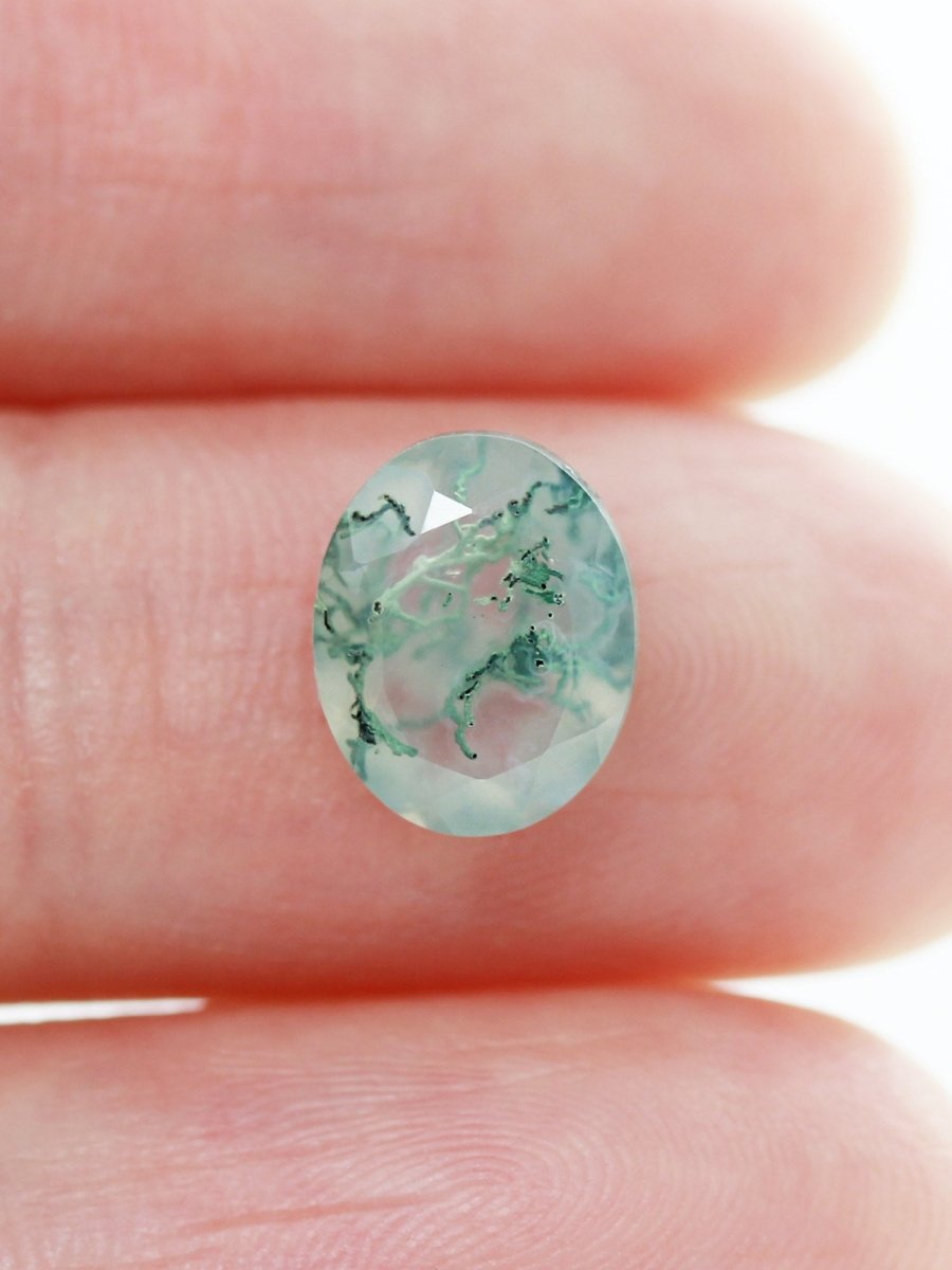 2.48CT Moss Agate Inventory SKU MAOVAL-02