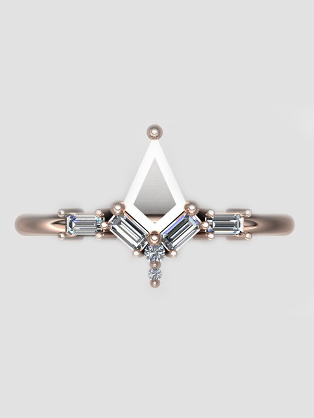 H/S Diamond Water Drop Ring