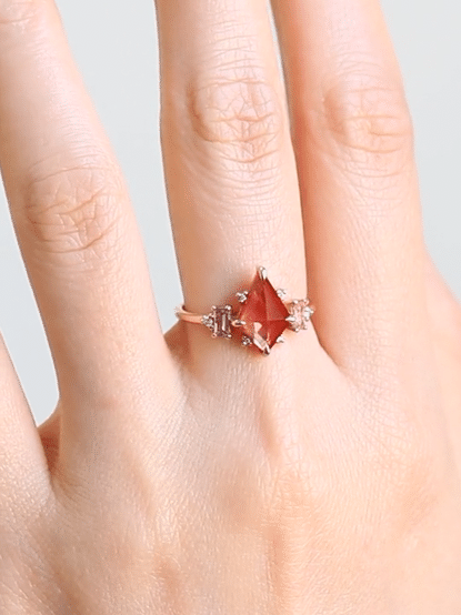 hiddenspace engagement ring fine jewelry valentine ring sapphire proposal ring 2\