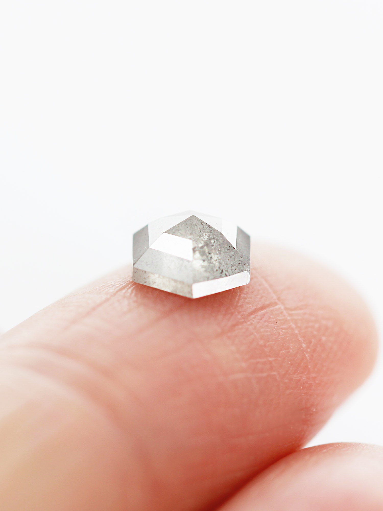 1.10CT Salt and Pepper Hexagon Inventory SKU SPHEXN-86